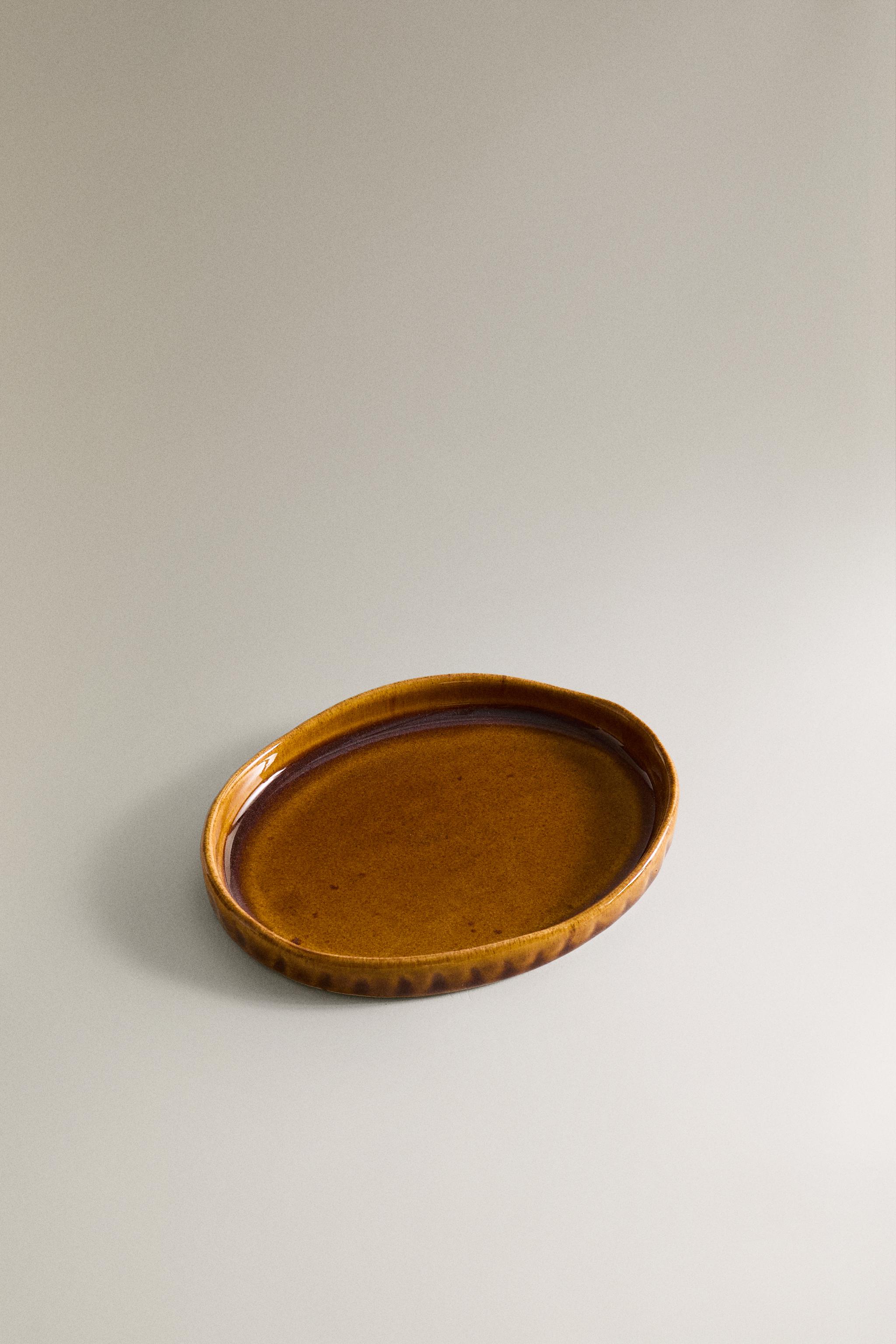 MUSTARD RAISED DESIGN BATHROOM SOAP DISH